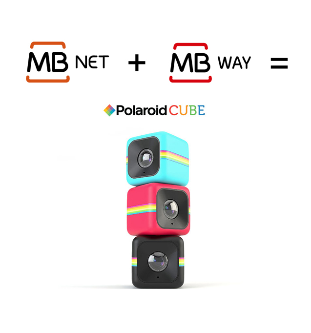 MB NET + MB WAY = Polaroid Cube